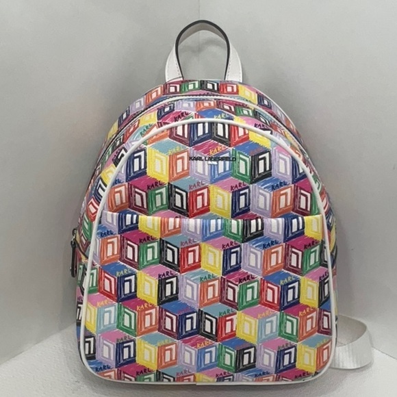 Karl Lagerfeld multi color Backpack NWT - Picture 4 of 6